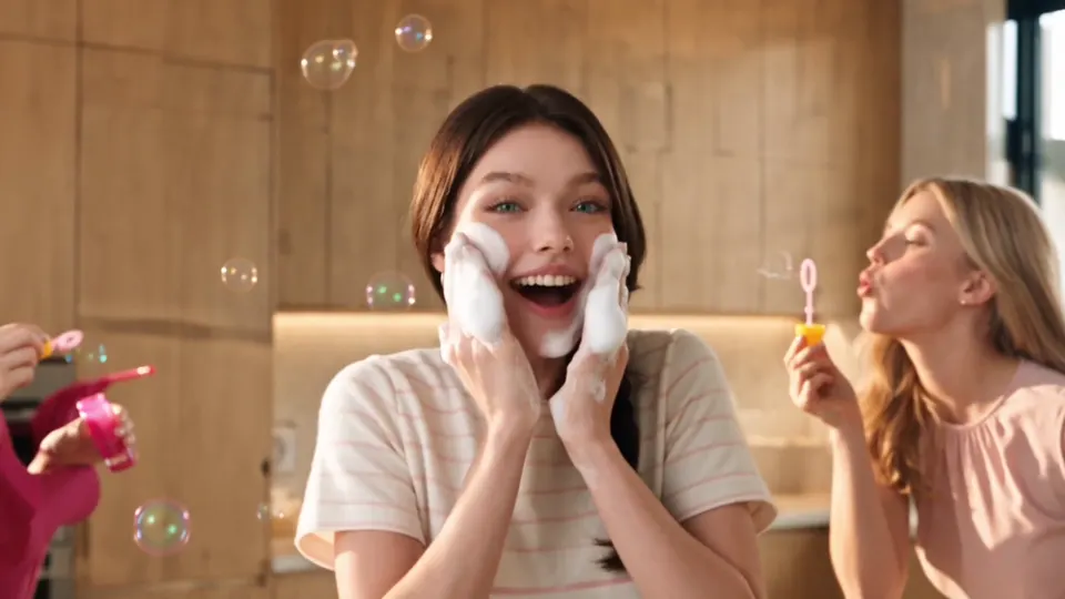 POND’S White Beauty Facial Foam, AI-generated commercial — frame 5 of 8, directed by Ana Lario
