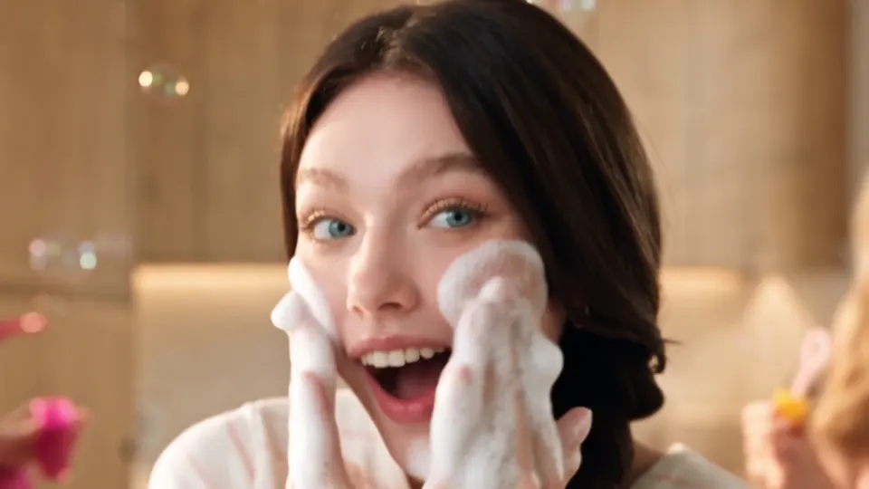 POND’S White Beauty Facial Foam, AI-generated commercial — frame 6 of 8, directed by Ana Lario